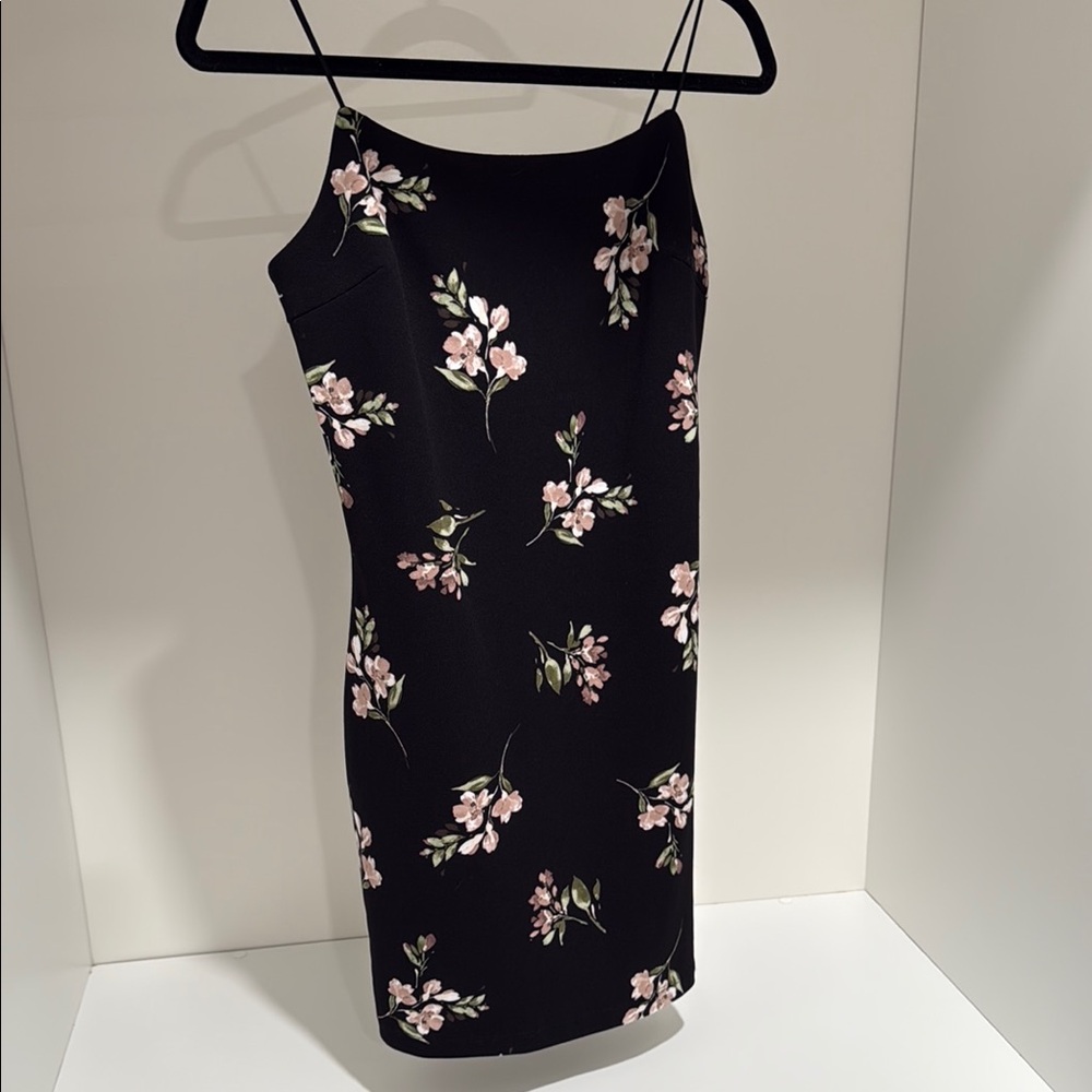 Dynamite Floral Black Dress